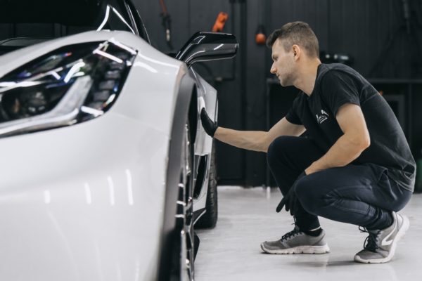 Nakładanie powłoki elastomerowej na chevrolet corvette